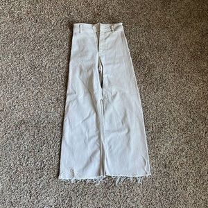 zara marino wide leg pants in stone